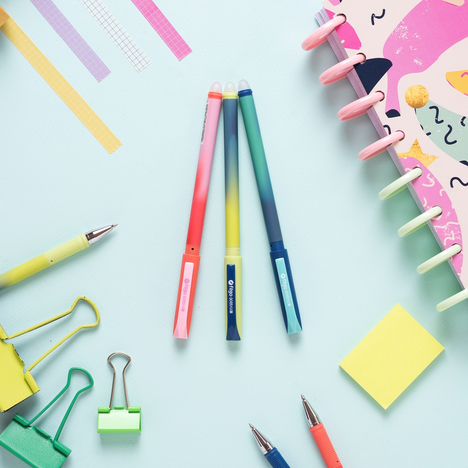 Boligrafo gel borrable borrax sunset