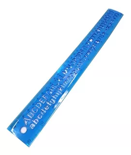 Regla de silicona 30cm con letras y numeros
